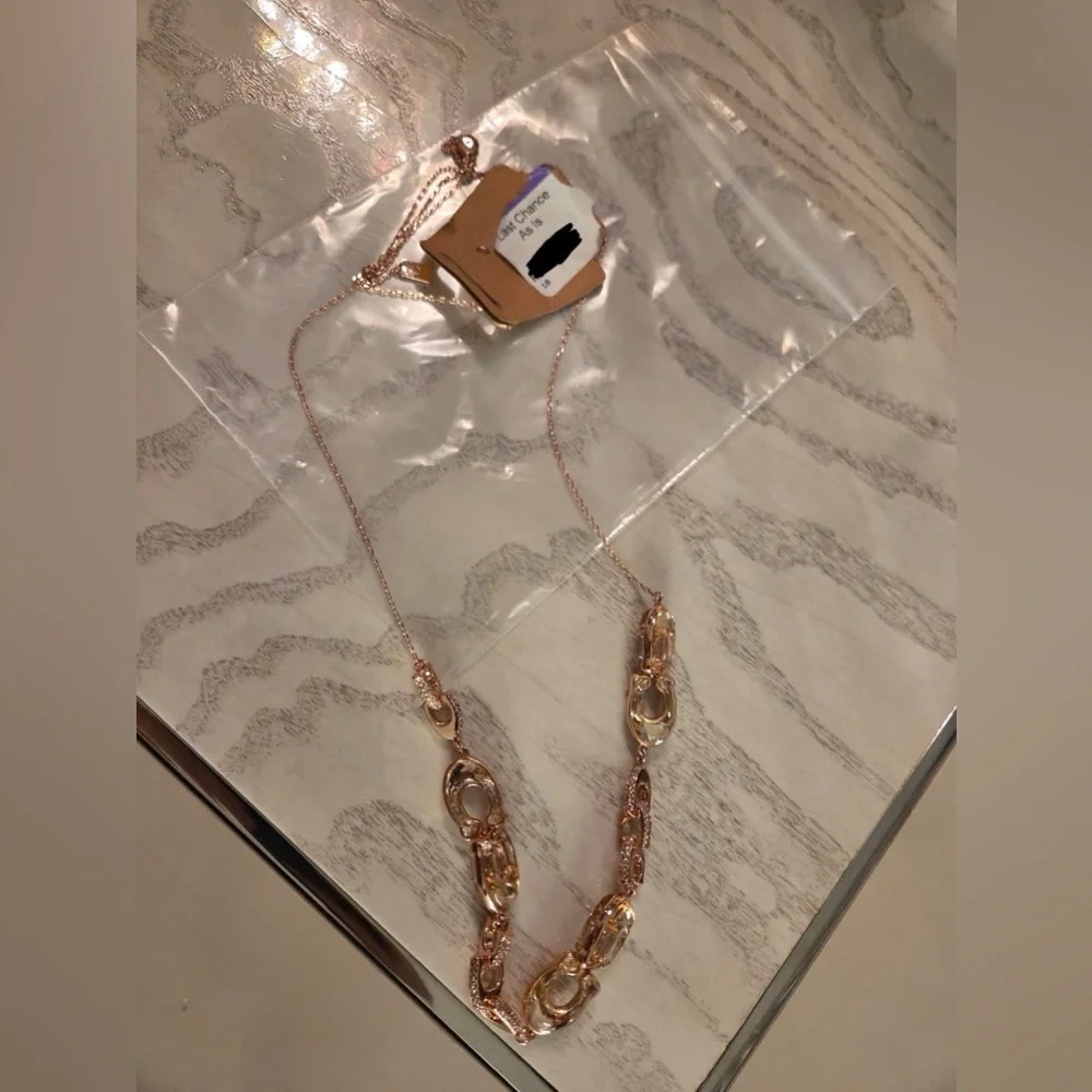 Elegant Rose Gold COACH Necklace - Picture 2 of 4